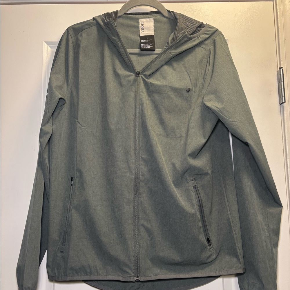 Viori Men's Green Outdoor Trainer shell water resistant Jacket Size Small